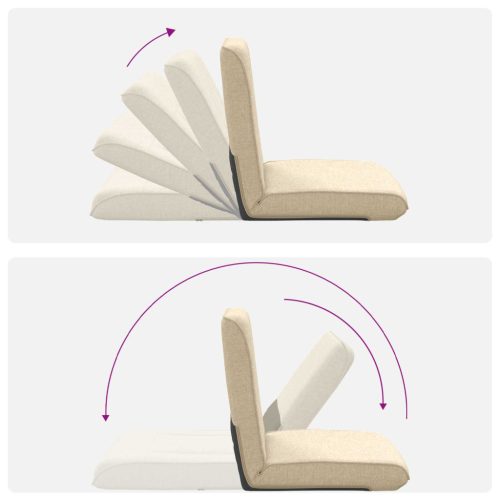  Padló szék Krém 50 x 73 x 60 cm szövet