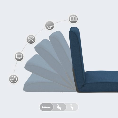  Padló szék Kék 50 x 73 x 60 cm szövet