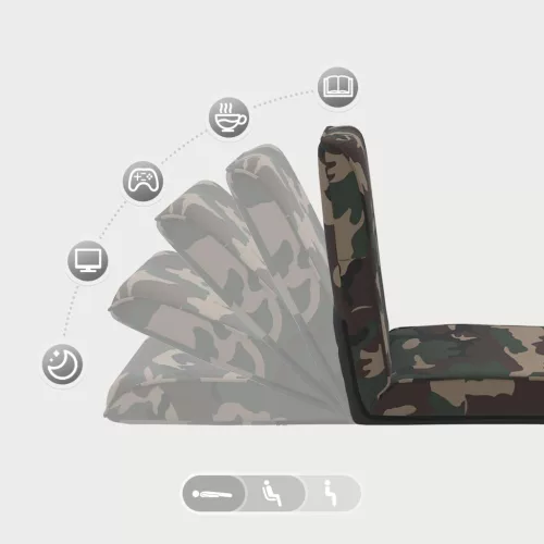  Padló szék Katonai zöld 50 x 73 x 60 cm szövet