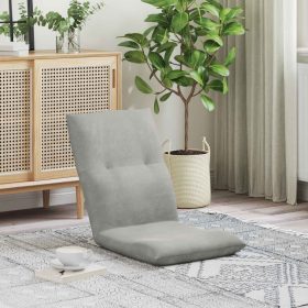  Padló szék Világosszürke 46 x 50 x 61 cm Bársony