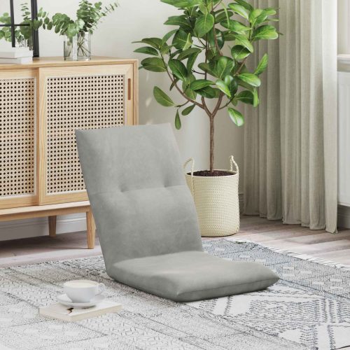  Padló szék Világosszürke 46 x 50 x 61 cm Bársony