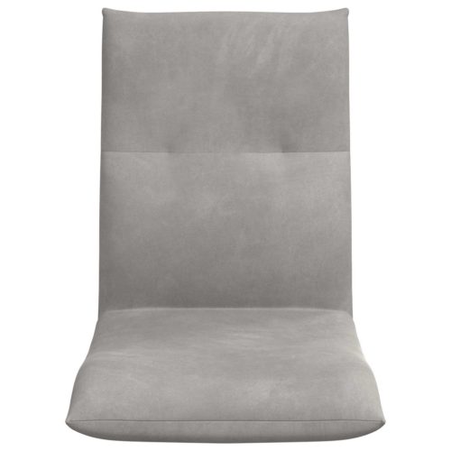  Padló szék Világosszürke 46 x 50 x 61 cm Bársony