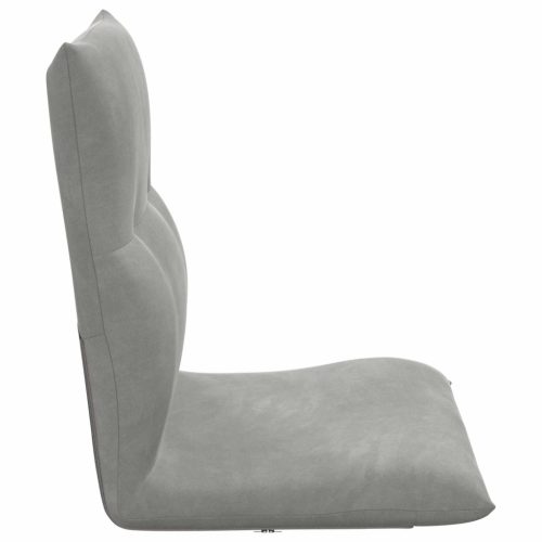  Padló szék Világosszürke 46 x 50 x 61 cm Bársony