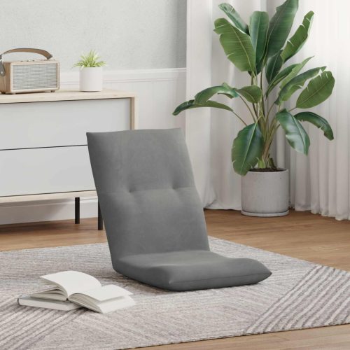  Padló szék Sötétszürke 46 x 50 x 61 cm Bársony