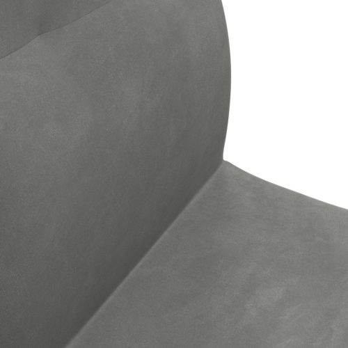  Padló szék Sötétszürke 46 x 50 x 61 cm Bársony