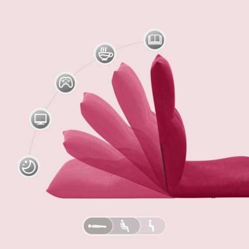  Padló szék Bordó 46 x 50 x 61 cm Bársony