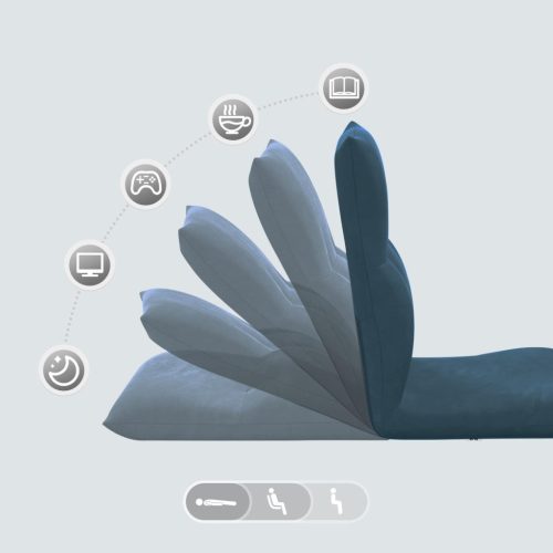  Padló szék Kék 46 x 50 x 61 cm Bársony