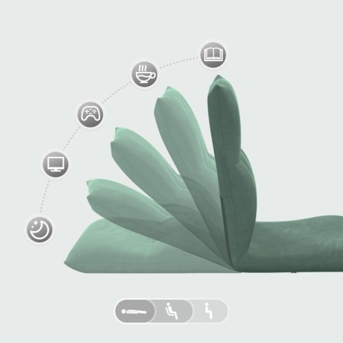  Padló szék Tengeri Zöld 46 x 50 x 61 cm Bársony