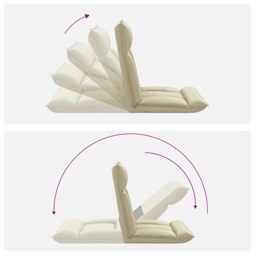  Padló szék Krém 55 x 61 x 70 cm Műbőr