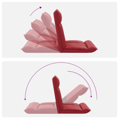  Padló szék Bordó 55 x 61 x 70 cm Műbőr