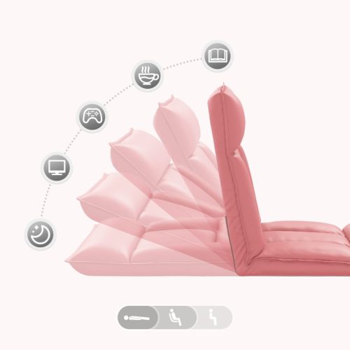  Padló szék Rózsaszín 55 x 61 x 70 cm Műbőr