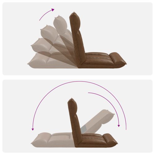  Padló szék Barna 55 x 61 x 70 cm szövet