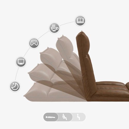  Padló szék Barna 55 x 61 x 70 cm szövet