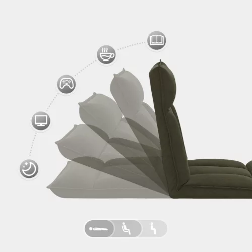  Padló szék Katonai zöld 55 x 61 x 70 cm szövet