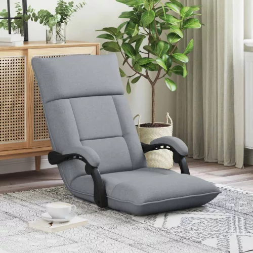  Padló szék Világosszürke 66 x 66 x 80 cm szövet