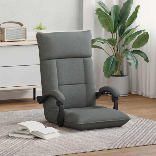  Padló szék Sötétszürke 66 x 66 x 80 cm szövet