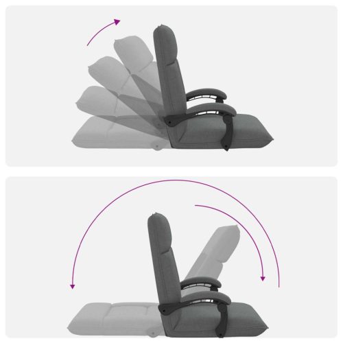  Padló szék Sötétszürke 66 x 66 x 80 cm szövet