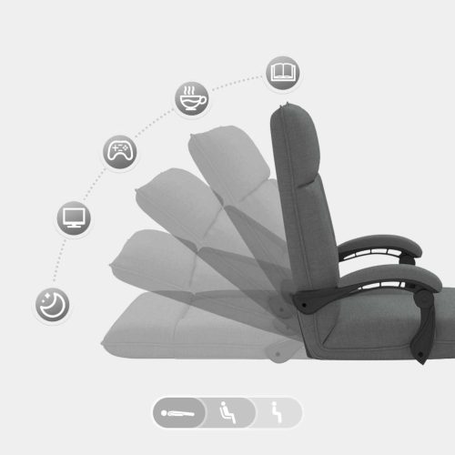  Padló szék Sötétszürke 66 x 66 x 80 cm szövet