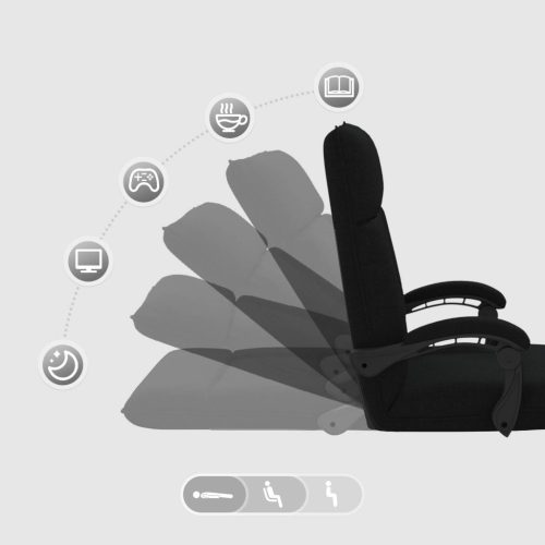  Padló szék Fekete 66 x 66 x 80 cm szövet