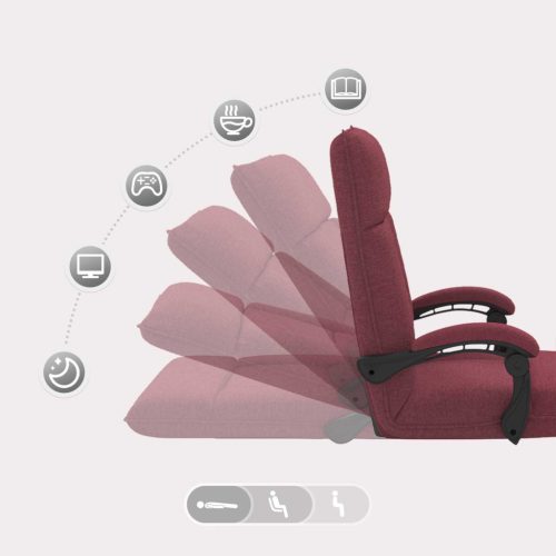  Padló szék Bordó 66 x 66 x 80 cm szövet