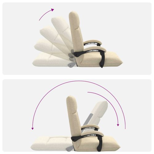  Padló szék Krém 66 x 66 x 80 cm szövet