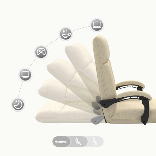  Padló szék Krém 66 x 66 x 80 cm szövet