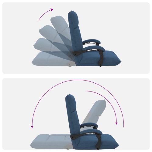  Padló szék Kék 66 x 66 x 80 cm szövet