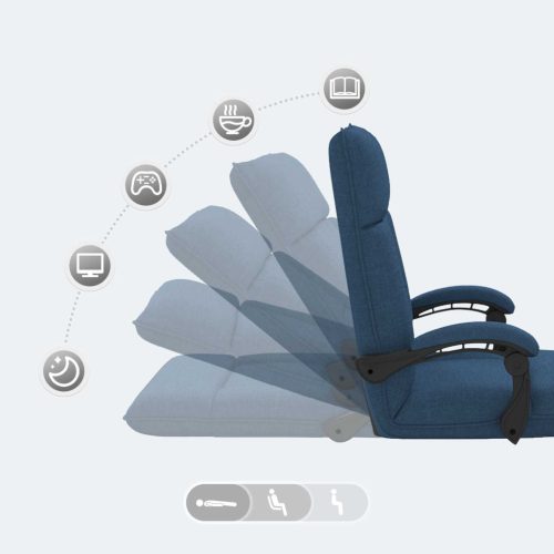  Padló szék Kék 66 x 66 x 80 cm szövet