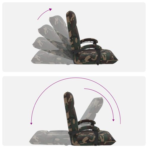  Padló szék Katonai zöld 66 x 66 x 80 cm szövet