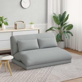  Padló szék Világosszürke 110 x 82 x 55 cm szövet