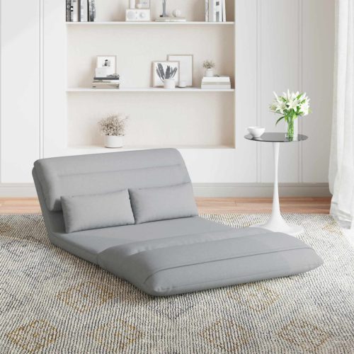  Padló szék Világosszürke 110 x 82 x 55 cm szövet