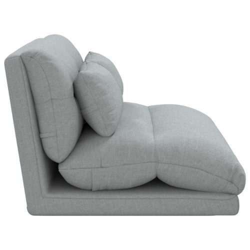  Padló szék Világosszürke 110 x 82 x 55 cm szövet