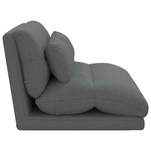  Padló szék Sötétszürke 110 x 82 x 55 cm szövet