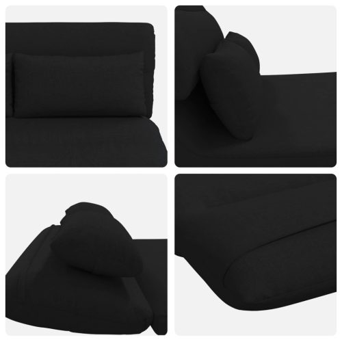  Padló szék Fekete 110 x 82 x 55 cm szövet