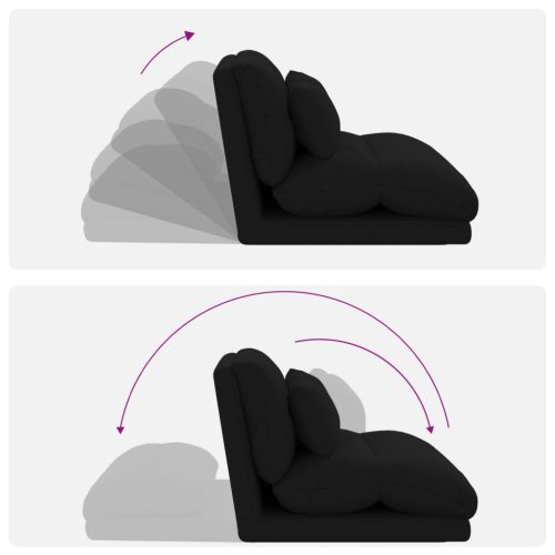  Padló szék Fekete 110 x 82 x 55 cm szövet