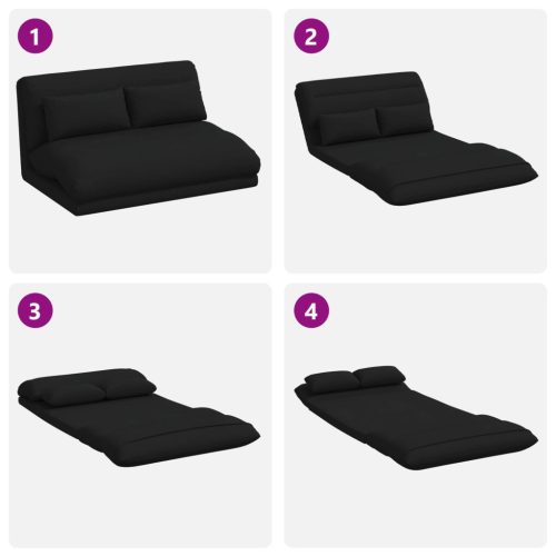  Padló szék Fekete 110 x 82 x 55 cm szövet