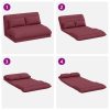  Padló szék Bordó 110 x 82 x 55 cm szövet