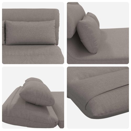  Padló szék Tópszínű 110 x 82 x 55 cm szövet