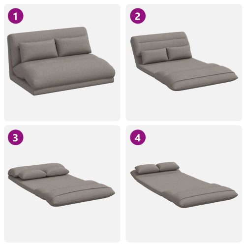  Padló szék Tópszínű 110 x 82 x 55 cm szövet