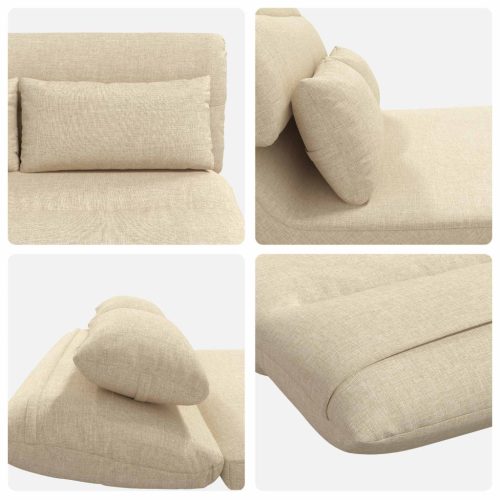  Padló szék Krém 110 x 82 x 55 cm szövet