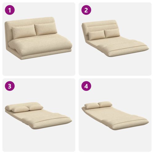  Padló szék Krém 110 x 82 x 55 cm szövet