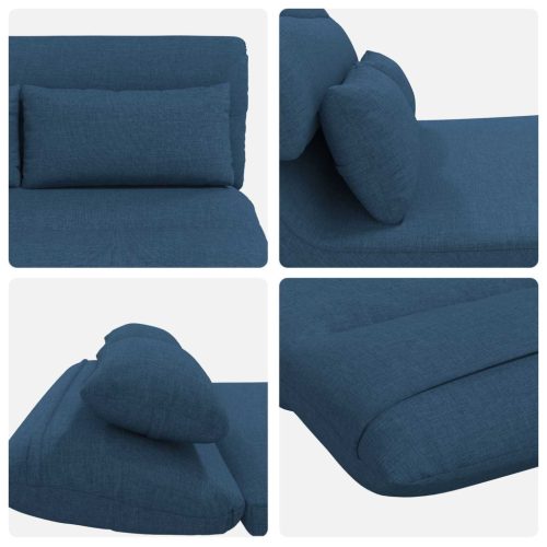  Padló szék Kék 110 x 82 x 55 cm szövet