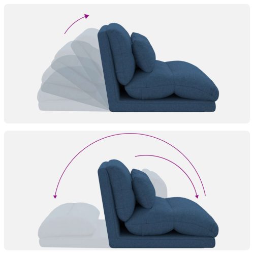  Padló szék Kék 110 x 82 x 55 cm szövet