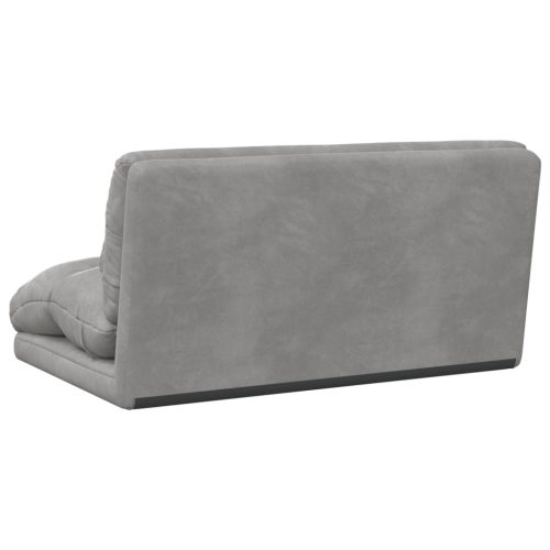  Padló szék Világosszürke 110 x 82 x 55 cm Bársony