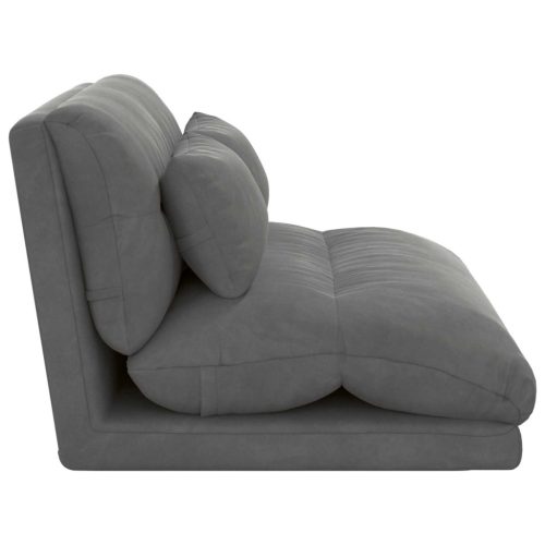  Padló szék Sötétszürke 110 x 82 x 55 cm Bársony