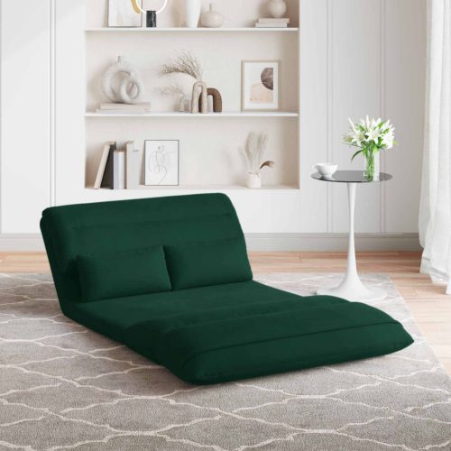  Padló szék Sötétzöld 110 x 82 x 55 cm Bársony