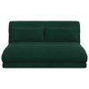  Padló szék Sötétzöld 110 x 82 x 55 cm Bársony