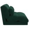  Padló szék Sötétzöld 110 x 82 x 55 cm Bársony