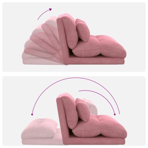  Padló szék Rózsaszín 110 x 82 x 55 cm Bársony