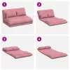  Padló szék Rózsaszín 110 x 82 x 55 cm Bársony